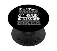 Maman d'un Motard et Motocycliste Vraiment génial PopSockets PopGrip Adhésif