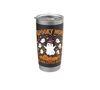 Maman effrayante ses petits seins fantômes d'Halloween mignons Gobelet isotherme en acier inoxydable double paroi