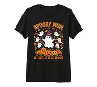 Maman effrayante Ses Petits Seins fantômes d'halloween Mignons T-Shirt Haut de Gamme