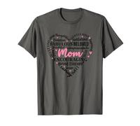 Maman encourageant un fabuleux cœur bien-aimé T-Shirt
