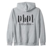 Maman Est 2026 Nouvelles mamans - Papas assortis à la future mère 2026 Sweat à Capuche