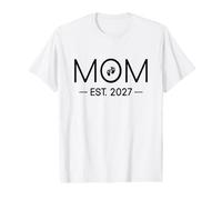 Maman Est 2027 Nouvelle Mère Grossesse Papa Et Maman Devenir 2027 T-Shirt Graphique avec Valeur