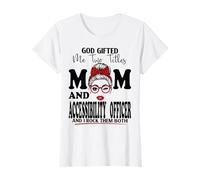 Maman et Agent d'accessibilité pour la fête des mères Double bénédiction T-Shirt