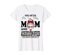 Maman et Agent d'accréditation fête des mères Double bénédiction T-Shirt