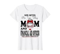 Maman et Agent d'aide financière pour la fête des mères Double bénédiction T-Shirt