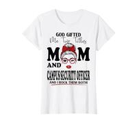 Maman et Agent de sécurité sur Le Campus pour la fête des mères Double bénédiction T-Shirt