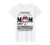 Maman et Aide à l'intervention précoce pour la fête des mères Double bénédiction T-Shirt