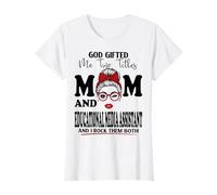 Maman et Assistante média éducative fête des mères bénie T-Shirt