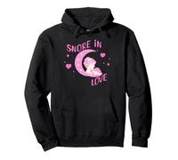Maman et Bébé Endormis sous Lune et Étoiles Sweat à Capuche