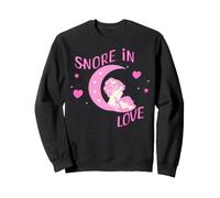 Maman et Bébé Endormis sous Lune et Étoiles Sweatshirt