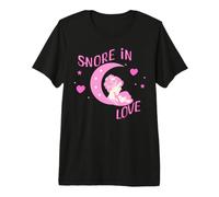 Maman et Bébé Endormis sous Lune et Étoiles T-Shirt Haut de Gamme