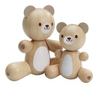 Maman et bébé ours articulés