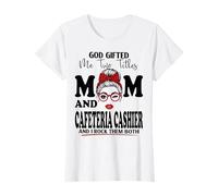 Maman et Cafétéria Caissière Fête des Mères Double Bénédiction T-Shirt