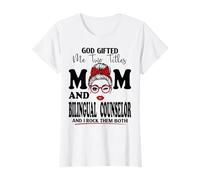 Maman et conseiller bilingue fête des mères Double bénédiction T-Shirt
