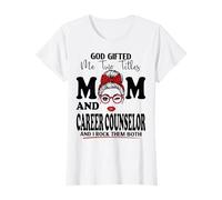 Maman et conseiller de carrière Fête des mères Double bénédiction T-Shirt