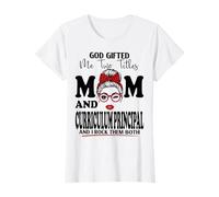 Maman et Curriculum Principal Fête des Mères Double Bénédiction T-Shirt