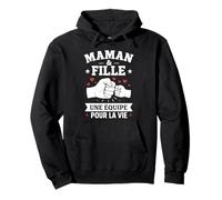 Maman et Fille Une équipe pour La Vie Mères Filles Sweat à Capuche