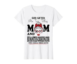Maman et humanités Coordinatrice Fête des Mères Double Bénédiction T-Shirt