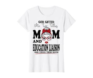 Maman et Responsable de l'éducation fête des mères Double bénédiction T-Shirt