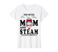 Maman et Steam Science Technologie Ingénierie Arts Mathématiques T-Shirt