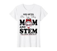 Maman et STEM Science Technologie Ingénierie Mathématiques Fête des Mères T-Shirt