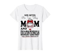 Maman et Technicien éducation Fête des Mères Double Bénédiction T-Shirt