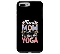 Maman fatiguée avec Une Passion pour Le Yoga drôle Coque pour iPhone 7 Plus/8 Plus