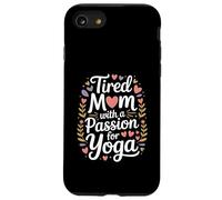 Maman fatiguée avec Une Passion pour Le Yoga drôle Coque pour iPhone SE (2020) / 7/8