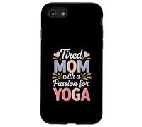 Maman fatiguée avec Une Passion pour Le Yoga drôle Coque pour iPhone SE (2020) / 7/8