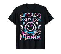 Maman Fête des Mères Somebody's Feral Mama Funny Tie Dye T-Shirt