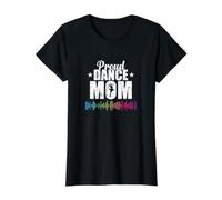 Maman fière de Danser T-Shirt Graphique avec Valeur, Femme, Noir, M