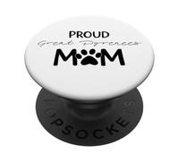 Maman Fière De Pyrenees, Chien De Montagne des Pyrénées PopSockets PopGrip Adhésif