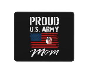Maman Fière d'un Soldat Américain Tapis De Souris Gaming Résistant À Usure Mousepad Portable Mouse Pad pour Voyage Bureau Travail 25X30Cm