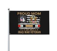 Maman Fière D'Un Vétéran De La Guerre D'Irak Avec Une Touche Américaine Drapeau Imprimé Drapeaux Décoratif Bannière Cour 90X150Cm Pour Accessoires Chambres Plage
