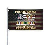 Maman Fière D'Un Vétéran De L'Opération Tempête Du Désert Avec Une Américaine Drapeau De Festival Résistant Drapeau Avec Œillets Bannière 90X150Cm Pour Intérieure Ferme Plage