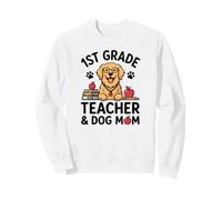 Maman Golden Retriever de première année pour la rentrée Scolaire Sweatshirt