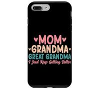 Maman, Grand-mère, arrière-Grand-mère, Je Continue de m'améliorer, Mamie Coque pour iPhone 7 Plus/8 Plus