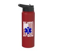 Maman Hero EMS Infirmière Citation ambulance Driver EMT ambulancier ambulancier ambulancier Stainless Steel Insulated Water Bottle