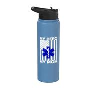 Maman Hero EMS Infirmière Citation ambulance Driver EMT ambulancier ambulancier ambulancier Stainless Steel Insulated Water Bottle