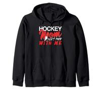 Maman Hockey Ne M'énerve Pas Humour Glace Aréna Sweat à Capuche