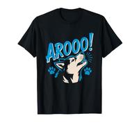 Maman Husky Arooo Siberien Hurlement De Qui Parle T-Shirt
