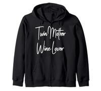 Maman jumelle amatrice de vin Maman de Deux Jumeaux Sommelier Sweat à Capuche