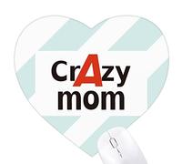 Maman la Plus Cool et la Plus Folle Jeux de Tapis de Souris en Forme de Coeur