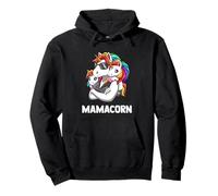 Maman Licorne avec Deux Enfants Cool Mom Sweat à Capuche
