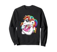 Maman Licorne avec Deux Enfants Maman Cool Sweatshirt