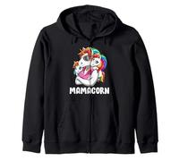 Maman Licorne avec Ses Petits Licornes Sweat à Capuche