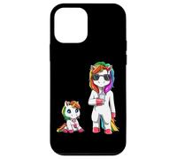Maman Licorne Cool Et Drôle avec Son Bébé Arcenciel Coque pour iPhone 12 Mini