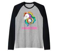 Maman Licorne Protectrice Et Enfant Licorne Maman Enfant Manche Raglan