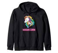 Maman Licorne Protectrice Et Enfant Licorne Maman Enfant Sweat à Capuche