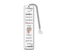 Maman Marque-Page Cadeau D'anniversaire Noël Cadeau Personnalisé Pour Fête Mères Cadeau Spécial Retraite Femmes Appréciez Tendresse Gentillesse Souvenirs Rappel Mère D'amour Famille Accessoire Livre